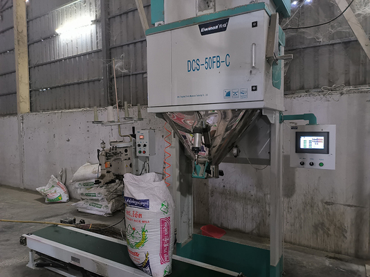 Máquina de embalagem manual automática 5kg do arroz de Ewinall DCS-50FB-C 10kg 15kg 25kg