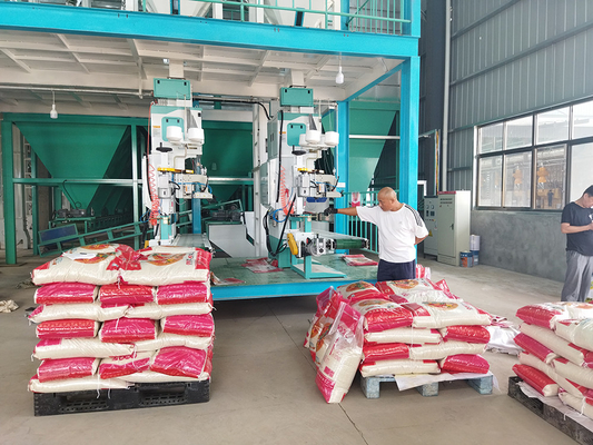 Máquina de embalagem 5 do arroz - levantamento automático do transporte 50kg de alta velocidade