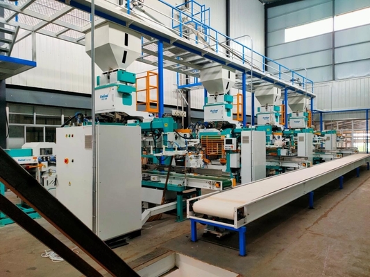 Máquina de empacotamento totalmente automático 5-25KG do armazém dobro do saco para feijões do arroz