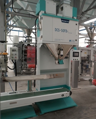 Máquina de embalagem 5 do arroz - levantamento automático do transporte 50kg de alta velocidade