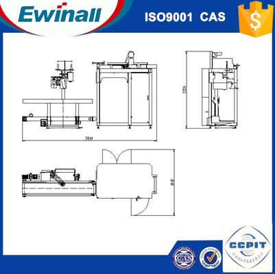 sacos pequenos automáticos plásticos da máquina de ensaque 0.6MPa 1500/H 1m3/H para o produto químico