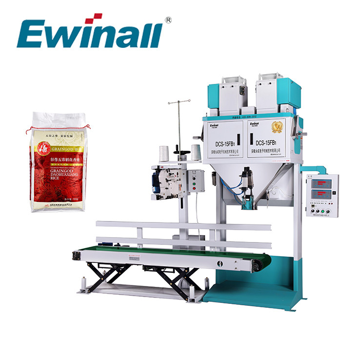 2,5 quilogramas - 15 do grânulo quilogramas de arroz Sugar Bean Packing Machine DCS-15FB1 Ewinall da grão