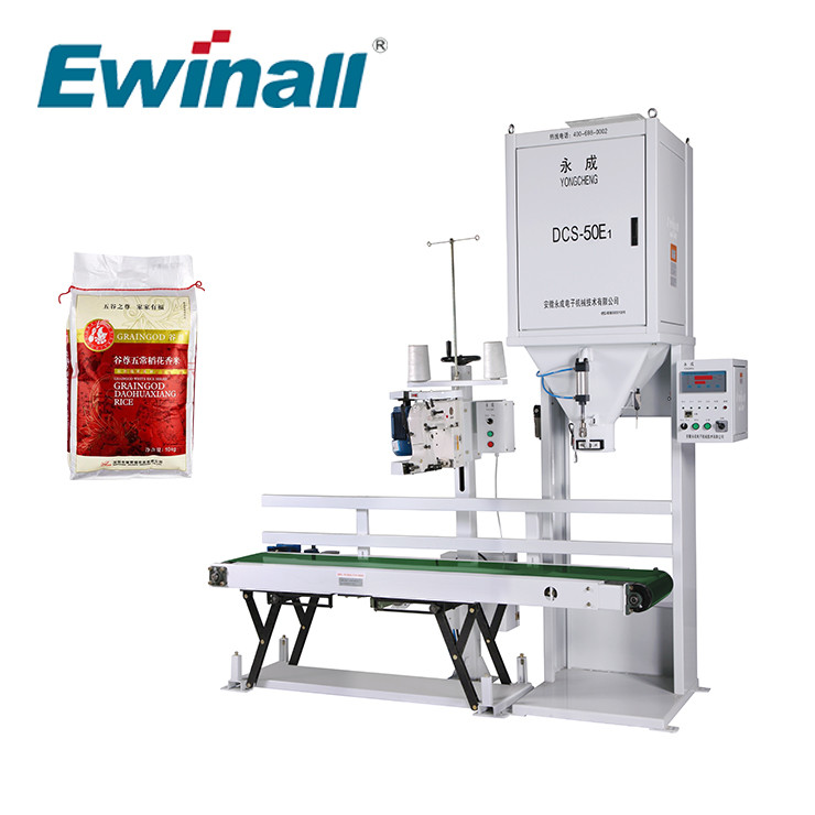 Máquina de embalagem fácil DCS-50E1 do arroz do uso 25kg 50kg Ewinall