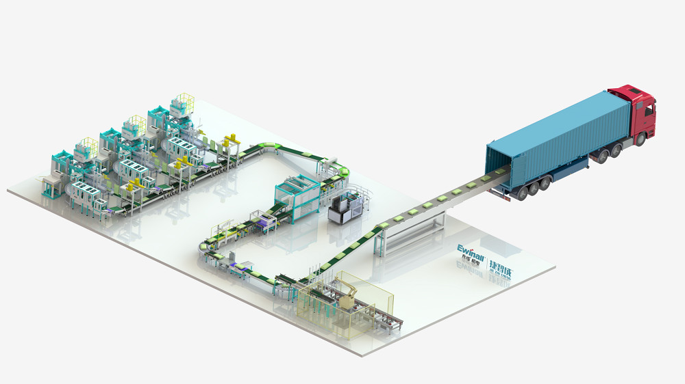 Linhas de empacotamento automatizadas caixa Palletizing ODM do servo motor