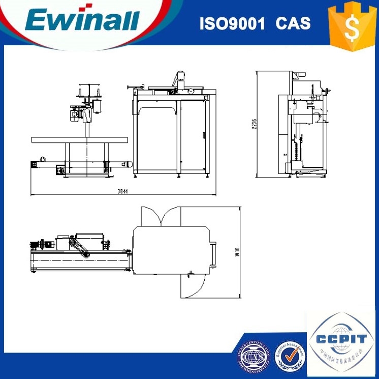 sacos pequenos automáticos plásticos da máquina de ensaque 0.6MPa 1500/H 1m3/H para o produto químico