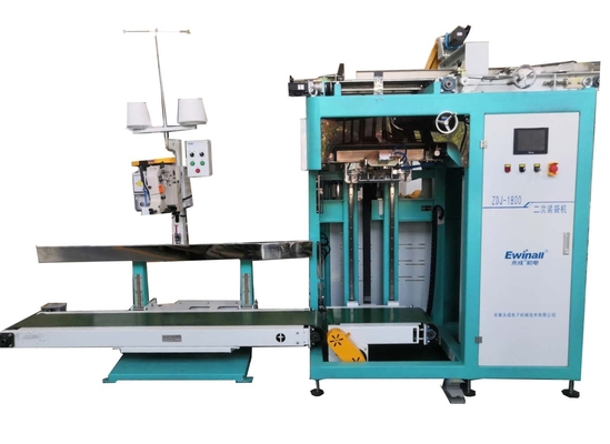 linha de embalagem automática do alimento grande robótico trifásico do saco do vácuo de Palletizer do saco 0.6MPa